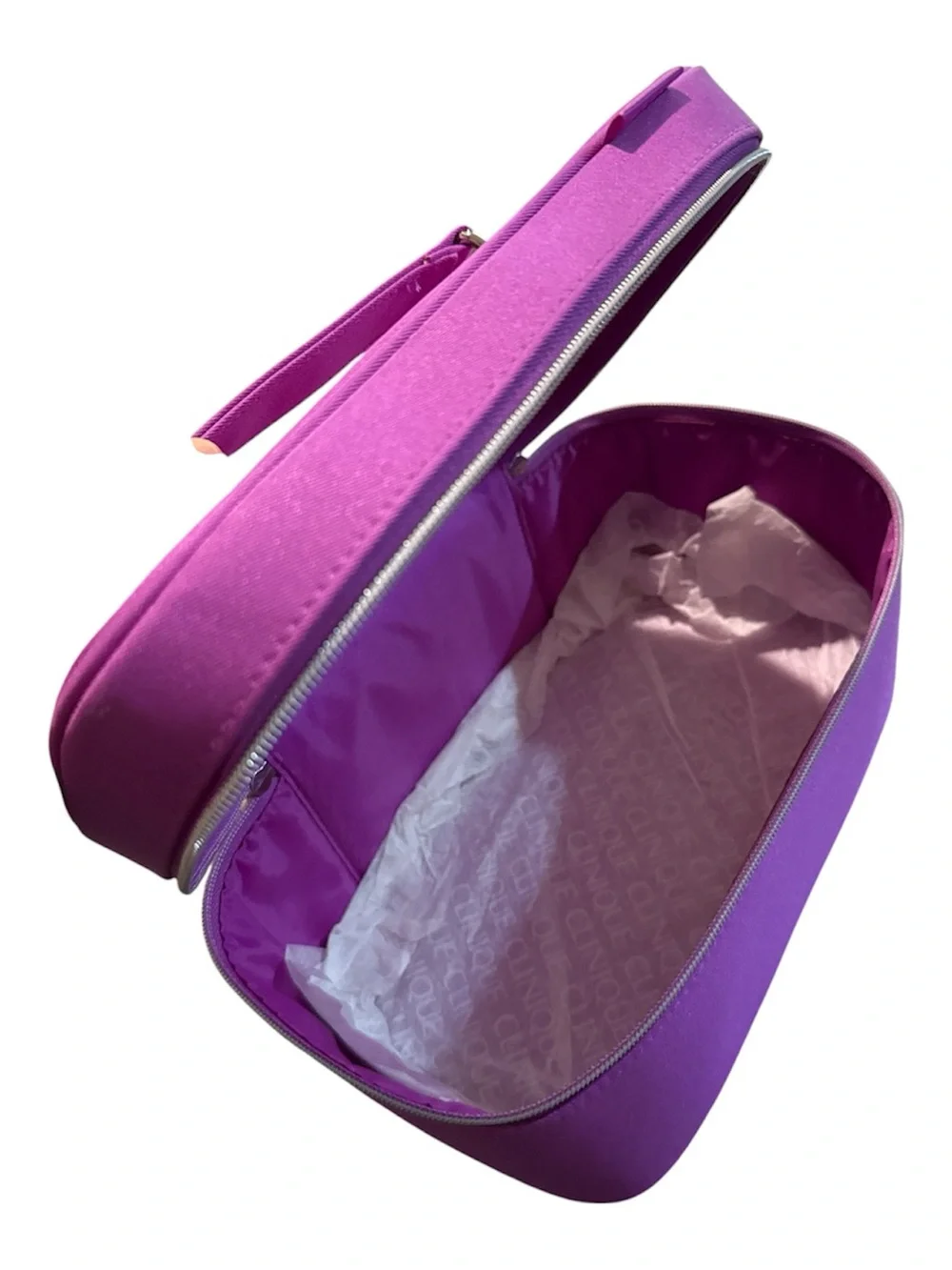 Clinique Bright Pink Travel Toiletry Organizer Set with Compact Mesh Storage
